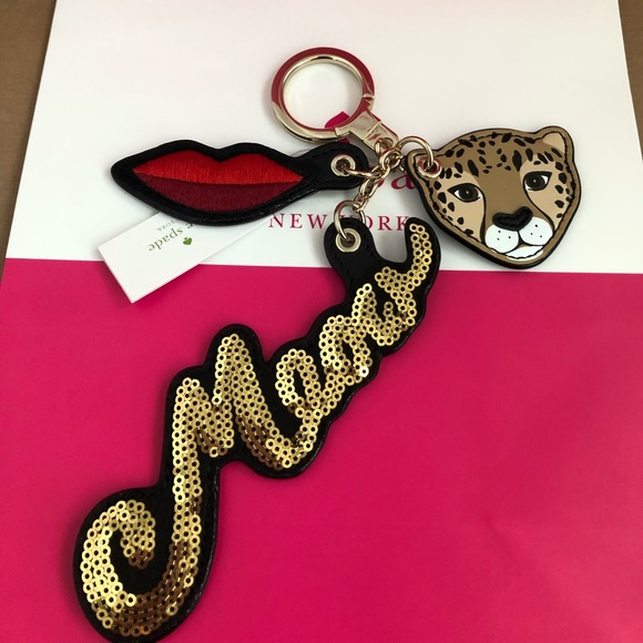 Authentic Kate Spade Leopard Key Fob  NWT - Picture 2 of 5